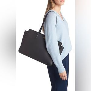 Tory Burch Robinson Leather Tote.